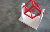 3D afgedrukt draad Frame Cube Spinner Desk Toy