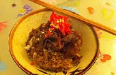 Gyudon Japans rundvlees rijst