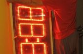 Bouwen van een enorme 7 segmenten 8 cijfers rode LED-display