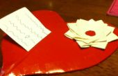 Unieke hartvormige Duct Tape Card! 