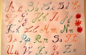 Handschrift Tutorial - alfabet in kleuren