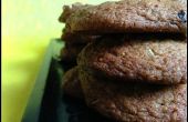 Gekonfijte gember Cocoa Nib Cookies met noten