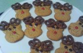 Hoe maak je pindakaas Rudolph het rendier Cookies