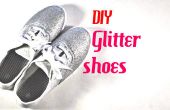DIY Glitter sneakers