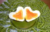 Amazing hartvormige Valentijnsdag ontbijt ei