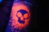 Zwart licht Stencil tatoeages