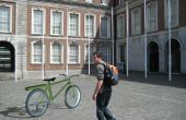 Elektrische fiets met batterijen in het Frame