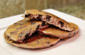Donkere chocolade framboos pannenkoekjes (glutenvrij)