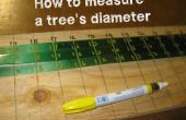 Het maken van speciale tapes om te meten van de diameter van de boom! 