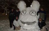 Deadmau5 sneeuw beeldhouwkunst