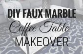 DIY koffietafel Faux marmeren