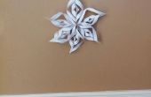 Prachtige Origami sneeuwvlok