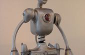 Reuze kinetische Robot sculptuur uit gerecycled en gevonden materialen