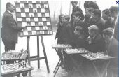Opleiding Poorman het schaakbord. 