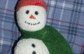 Schattige sneeuwpop ornamenten