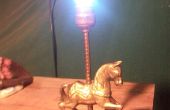 DIY Brass Horse Lamp ReFit 3.7 volt batterij aangedreven LED