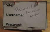 Snel en makkelijk contact/wachtwoord houder voor uw bureau