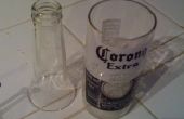 Maken van de Corona drinken glazen uit flessen