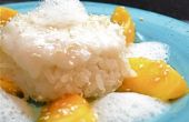 Coconut Mango plakkerige rijst w / Ginger Air