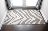 DIY Zebra afgedrukt tapijt