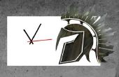 Klok met logo van de stalen helm