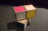 Bouwen van een volledig functionele 1 x 2 x 2 Rubiks kubus van karton