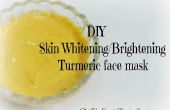 DIY skin Whitening/Brightening kurkuma gezicht masker - Home-remedies voor huidverzorging met kurkuma