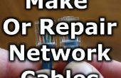 Maken of herstellen van netwerkkabels
