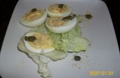 Caesarsalade gemakkelijk Deviled eieren
