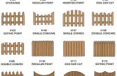 Flair toe te voegen aan uw werf met prachtige houten hek