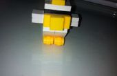 Minecraft kip sleutelhanger (Lego)