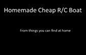 Zelfgemaakte goedkoop R/C boot van dingen kunt u thuis