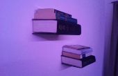 Onzichtbare muur gemonteerde boekenplank