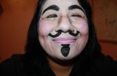 De eenvoudige versie van V for Vendetta Make-up