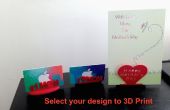 3D afgedrukt - Mother's Day Gift Card houder
