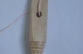 Eenvoudig houten lucet snoer-making tool