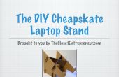 De DIY Cheapskate Laptop Stand via TheClosetEntrepreneur.com