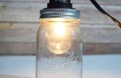 DIY opknoping Mason Jar Pendant Light