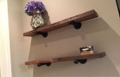 Eenvoudige ijzer & houten planken