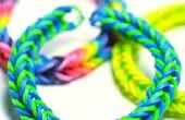 Hoe maak je een eenvoudig echt schattig loomless rainbow loom armband. 