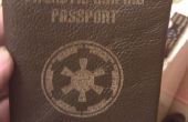 Alle leder, Lasergesneden, Galactische Keizerrijk (Star Wars) paspoort portemonnee