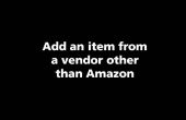 CLOUD TOOLING: Niet-Amazon Vending Item toevoegen