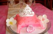 Princess kussen taart met eetbare Tiara