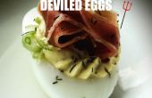 Deviled eieren - Prosciutto bekroond gastronomisch Deviled eieren