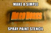 Eenvoudige Spray Paint Stencil