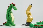 Dragon kostuum voor industriële Robot