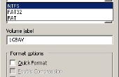 Toestaan van NTFS formatteren van een USB schijf