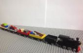 Lego micro formaat stoomtrein met auto's