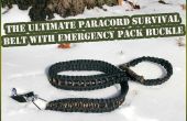 Ultieme overlevende Paracord riem met noodsituaties Pack Buckle (onder de $20)