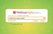 Binaire en hexadecimale conversies in Wolfram Alpha